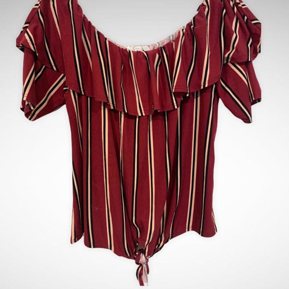 Plus size off shoulder top